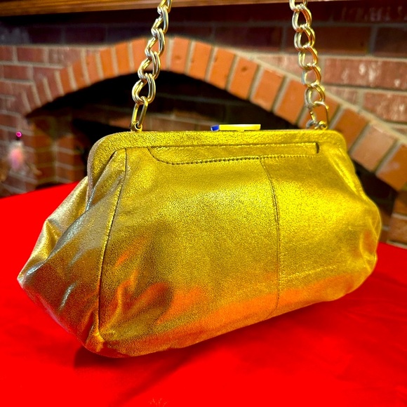 WOW POSHMARK - Authentic NWT Gold Leather HOBO Friday Date Night Supermodel Bag - Picture 10 of 16